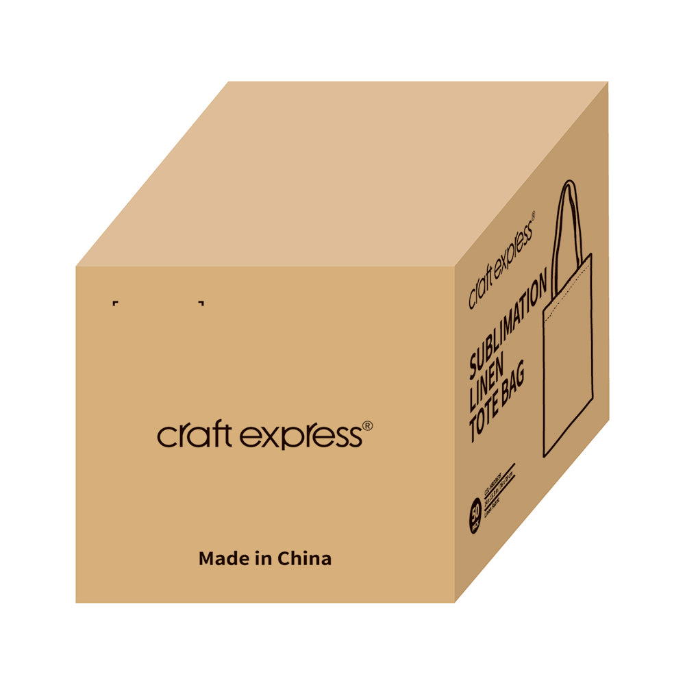 Craft Express 2 Pack Sublimation Linen Totes - Craft Express Canada